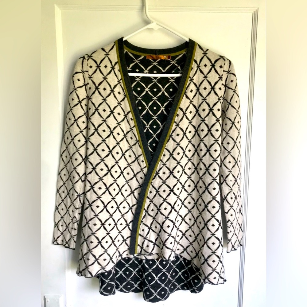 Belldini Cotton Blend Geometric Print Duster Size Small